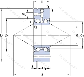 Подшипник BEAM 017062 C-2RSL