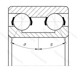 Модификация подшипника 46-3056205ЕШ размер 25x52x20,6
