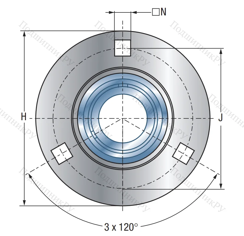 Подшипниковый корпус PF 204