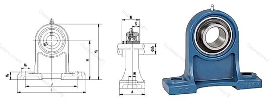Подшипниковый узел UCPH 215