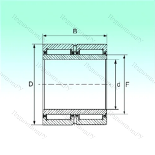 Подшипник игольчатый радиальный NA 6909 ZW