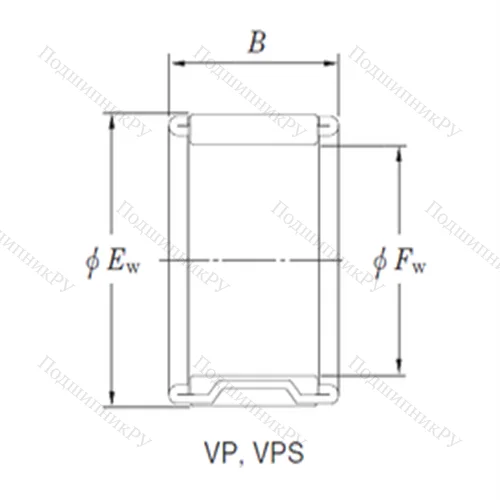 Подшипник игольчатый радиальный VP 37/32