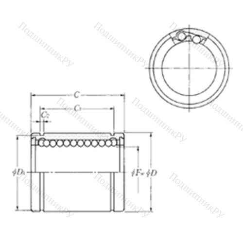 Подшипник шариковый линейный