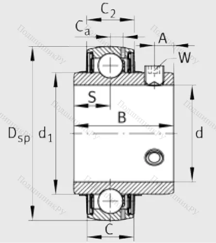 Корпусный подшипник UC 206 в Вологде