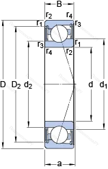Подшипник S 71914 ACE/HCP 4A
