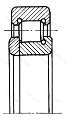 Подшипник  492608 размер 40x90x33