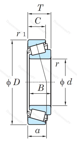 Конический роликовый подшипник HI-CAP 30208 JR GPUPS8C1E5 от производителя  KOYO