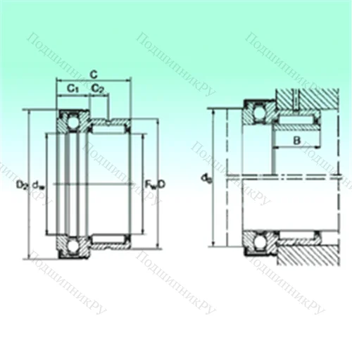 Подшипник комбинированный NKX 15 Z