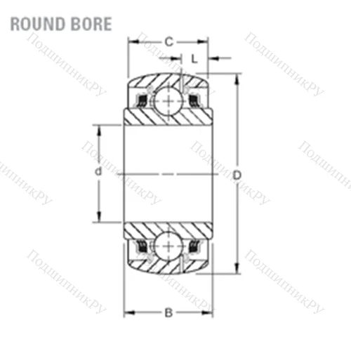 Подшипник шариковый радиальный