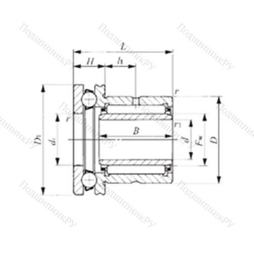 Подшипник комбинированный NAXI 1425