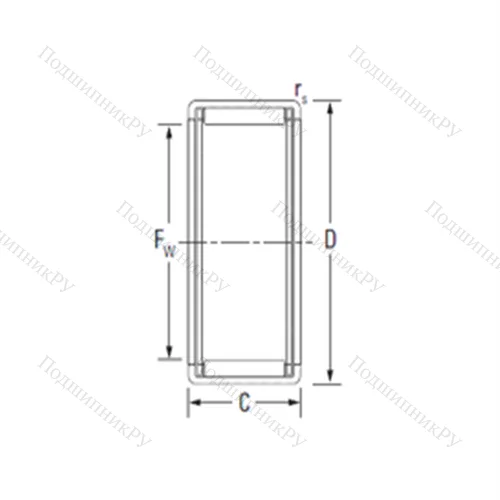 Подшипник игольчатый радиальный TNB 44264S 01