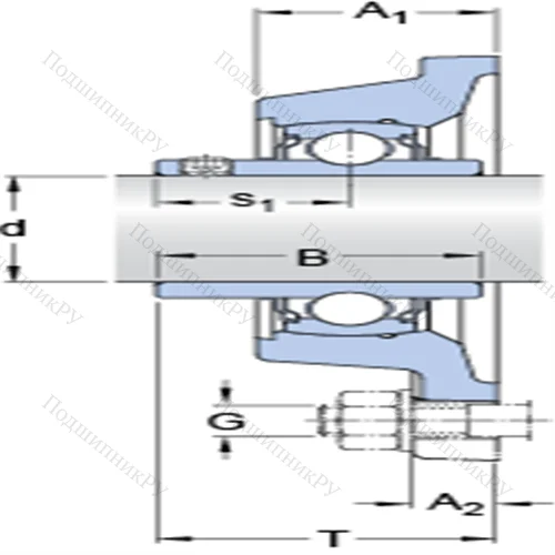 Фланцевые подшипниковые узлы типа Y с прямоугольным фланцем для высоких температур FY 25 TF/VA 201