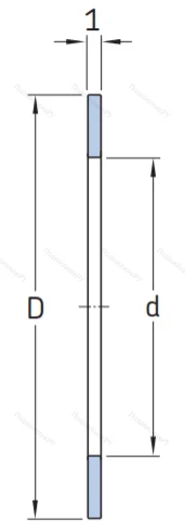 Игольчатый подшипник упорное кольцо AS 3047 от производителя  SKF