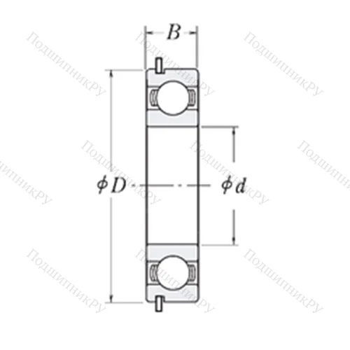 Подшипник шариковый радиальный LJ 1.1/2-NR