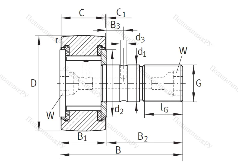 Подшипник KRV 62 PPX