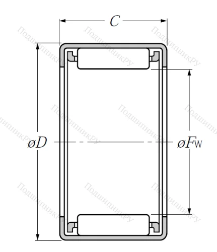 Игольчатый подшипник HK 0609 T 2 от производителя  NTN