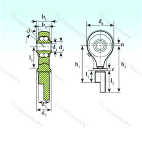 Подшипник шариковый радиальный самоцентрирующийся TSM 15-01 BB-E