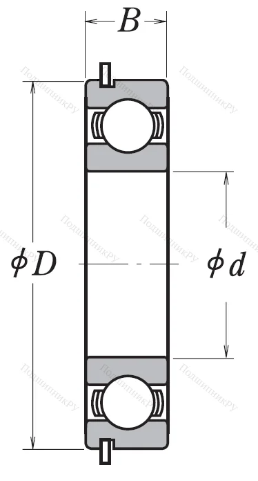 Однорядный шариковый подшипник