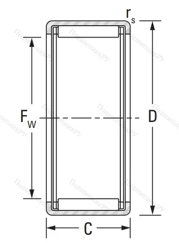 Игольчатый подшипник HK 3516 B