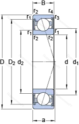 Подшипник S 71905 CE/P 4A