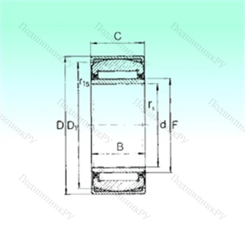 Подшипник игольчатый радиальный PNA 12/28