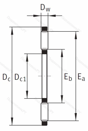 Игольчатый подшипник подшипник AXK 2035 A/0-10