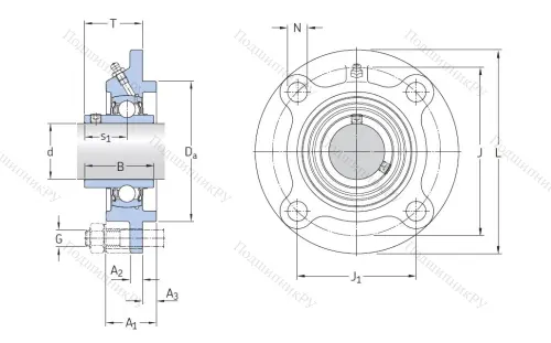 Подшипниковый узел FYC 35 TF в Вологде