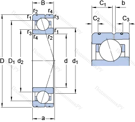 Подшипник 71916 CE/P 4AL