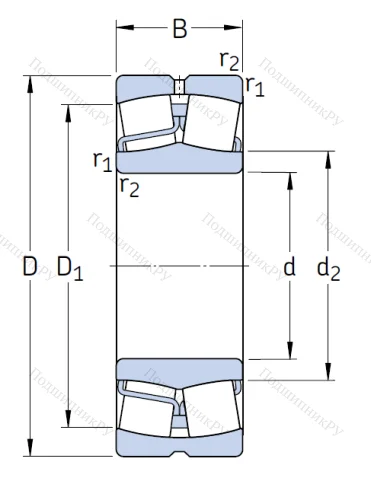 Сферический роликовый подшипник 23024 CC/W 33 от производителя  SKF