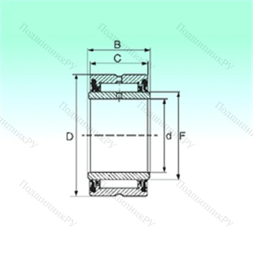 Подшипник игольчатый радиальный NA 4907 2RS от производителя  NBS