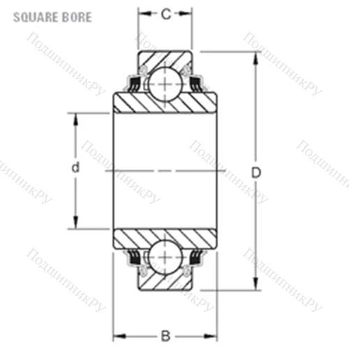 Подшипник шариковый радиальный