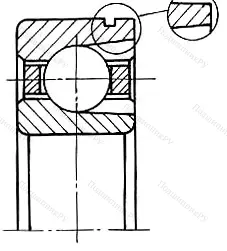 Модификация подшипника 85-170310Е1Т8Ш5 размер 50x110x27 от производителя  ГПЗ-1