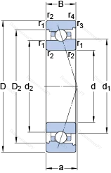 Подшипник 7017 CB/HCP 4A