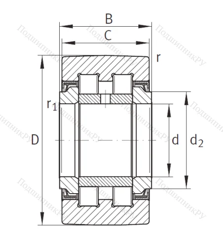 Подшипник PWTR 30 2RS XL
