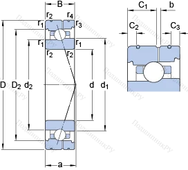 Подшипник 71918 CB/HCP 4AL