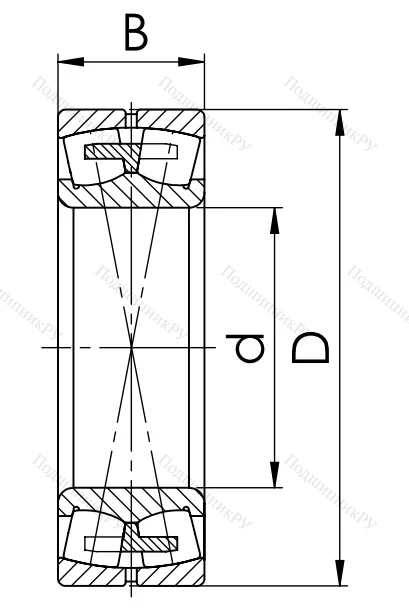 Сферический роликовый подшипник 3526 (22226)