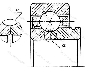 Модификация подшипника 85-1126928Р1 размер 140x190x24/30
