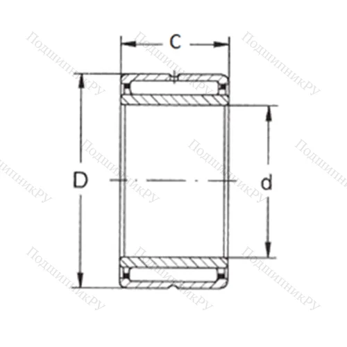 Подшипник игольчатый радиальный NKI 32/20