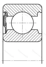 Модификация подшипника 76-160508Е2 размер 40x80x23 от производителя  ГПЗ-1