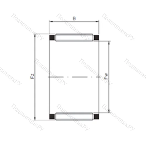 Подшипник игольчатый радиальный K 16x22x16