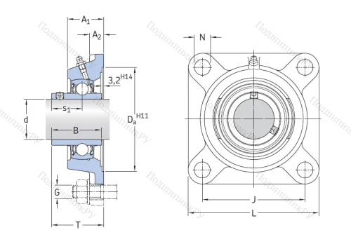 Подшипниковый узел FYJ 75 TF в Вологде