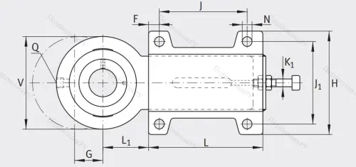 Подшипниковый узел с корпусом-натяжителем PHUSE 25-XL в Вологде