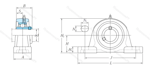Подшипниковый узел UCP 205 J в Вологде