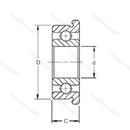 Подшипник шариковый радиальный SF 688W 6