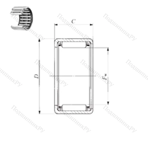 Подшипник игольчатый радиальный BHA 138 Z от производителя  IKO