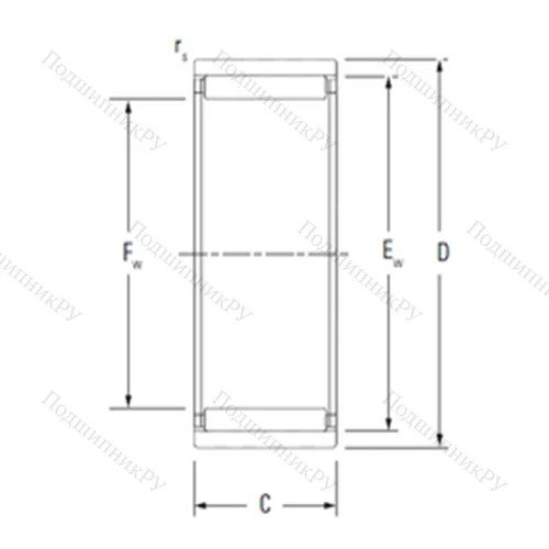 Подшипник игольчатый радиальный RNAO 75X 95X 30