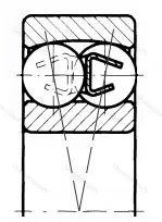 Модификация подшипника 6-1509 размер 45x85x23