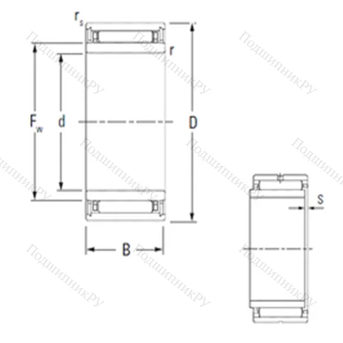 Подшипник игольчатый радиальный