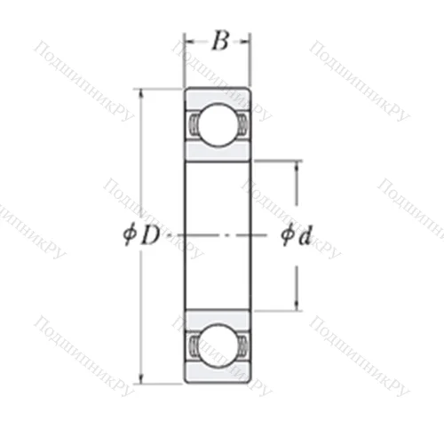 Подшипник шариковый радиальный LJ 3/4