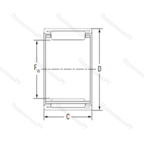 Подшипник игольчатый радиальный 16BTM 2222B от производителя  KOYO